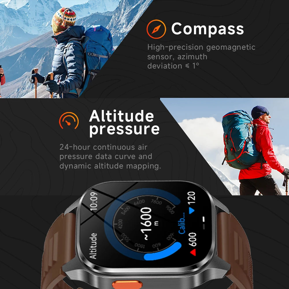 Yoateo GPS Smartwatch | Bluetooth Call, 100+ Sports, Women