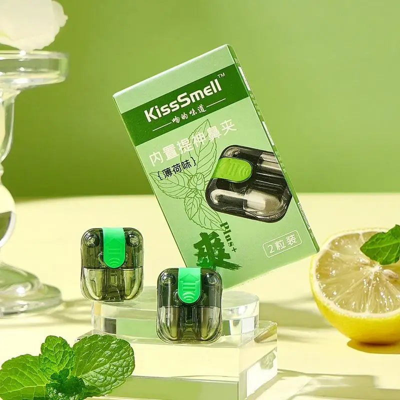 Hands-Free Aromatherapy Nasal Inhaler Stick 2pk | Nose Clip