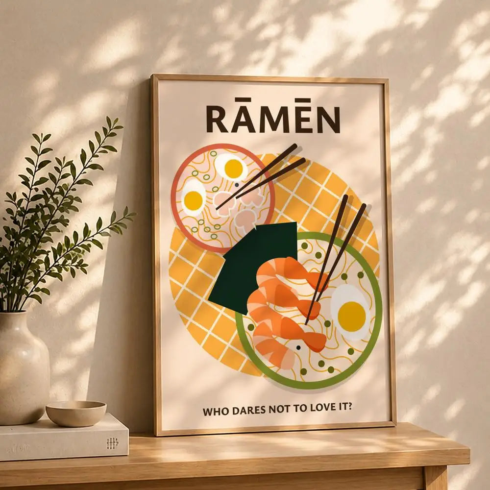 Korean Traditional Food Wall Poster – HD Self-Adhesive & Waterproof Wall Art Poster Peaceful Pleasures Health and Wellness White15 40X50cmNoframe
