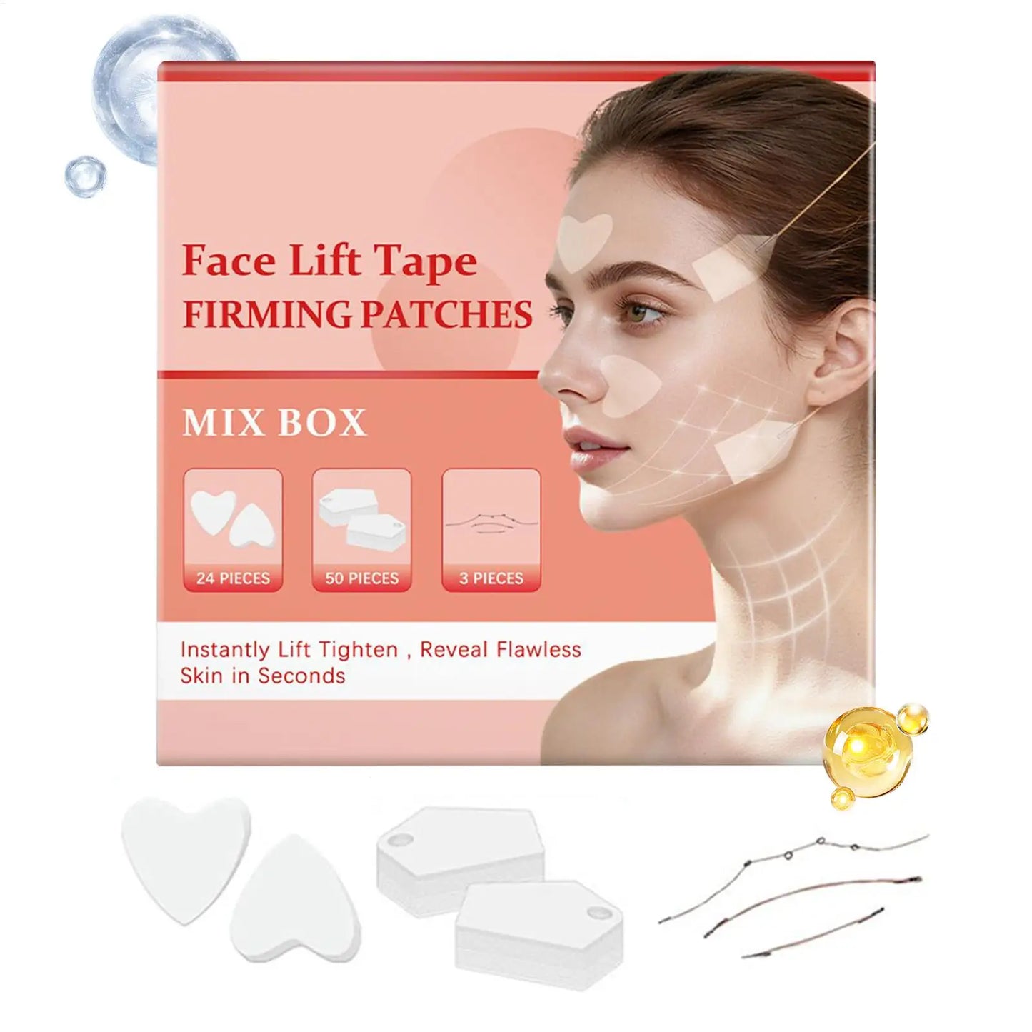 Invisible Face Lift Tape – Contour & Chin Lifting Kit