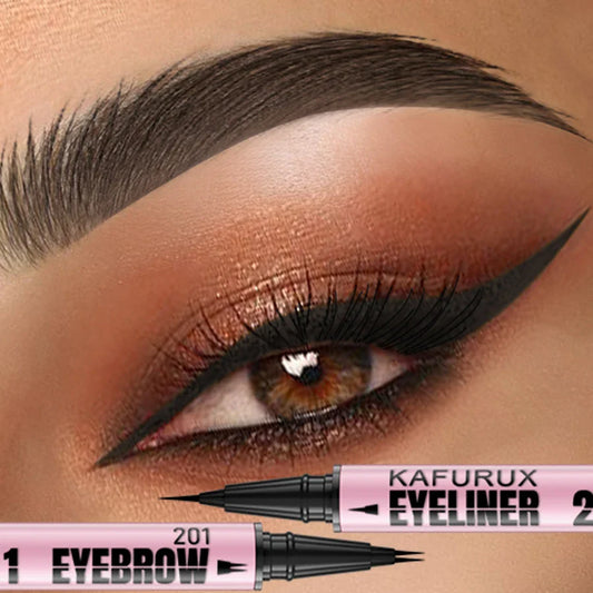 KAFURUX 2-in-1 Waterproof Eyebrow & Eyeliner Pen – 4 Colors Eyebrow & Eyeliner Pen Oasis Select