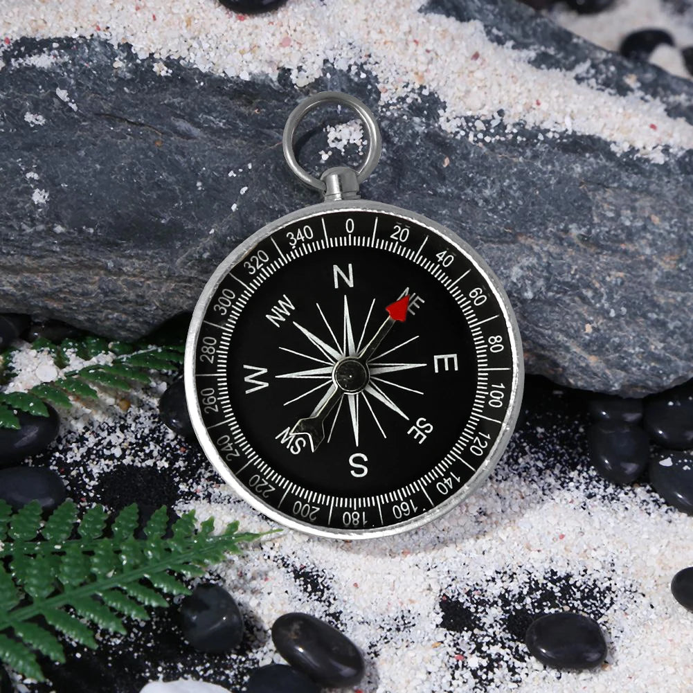 Pocket Compass – Aluminum Alloy, High-Transparency Glass | Camping, Hiking & Navigation Peaceful Pleasures Health and Wellness