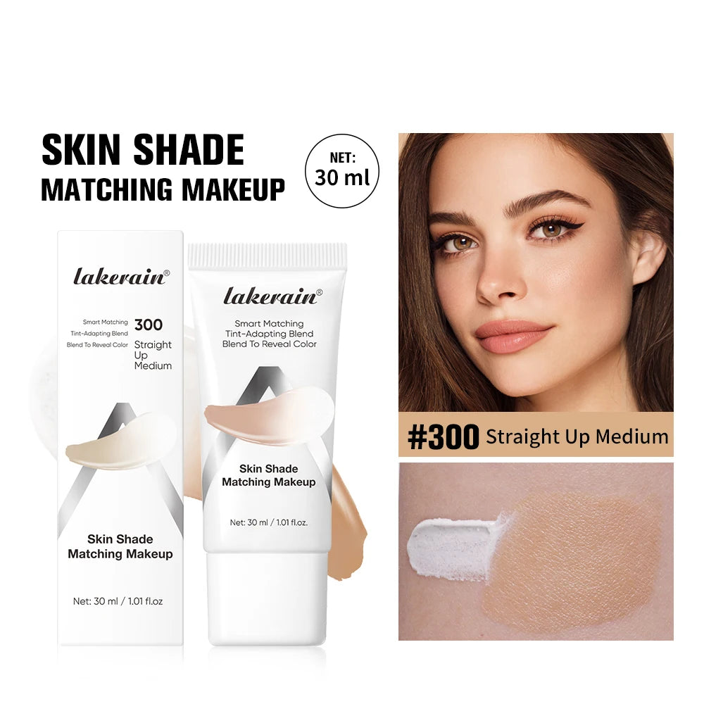Lakerain Color Changing Liquid Foundation Coverage Skin Shade Matching Makeup SPF15 Moisturizing Even Toning Natural Makeup Peaceful Pleasures Health and Wellness 3Straight Up Medium