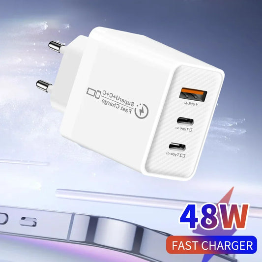 48W USB-C Fast Charger PD 3.0 – iPhone 15, Samsung & More USB-C Wall Charger Peaceful Pleasures Health and Wellness