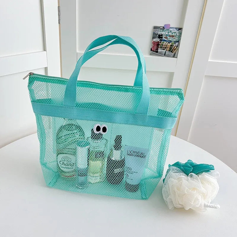 Portable Mesh Shower Caddy | Quick-Dry Travel Toiletry Bag