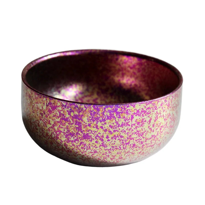 50ml Pure Titanium Tea Cup | Double-Layer Anti-Scald Camping Cup