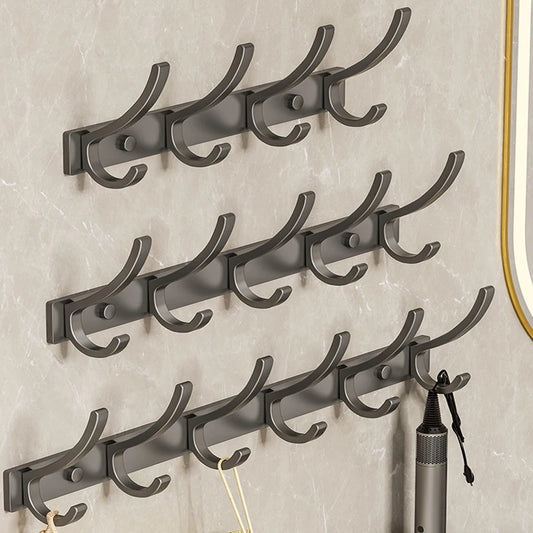 No-Drill 6-Hook Wall Hanger | Coat & Clothes Organizer Wall Hook Set Peaceful Pleasures Health and Wellness