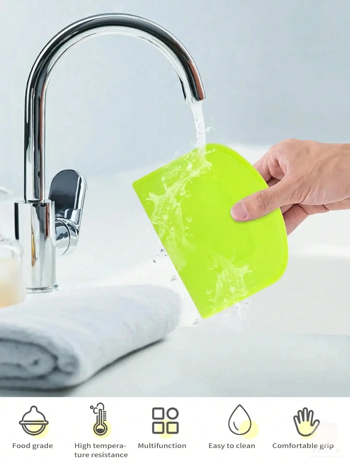2-Pack Flexible Dough Scraper & Bench Cutter | Food-Safe