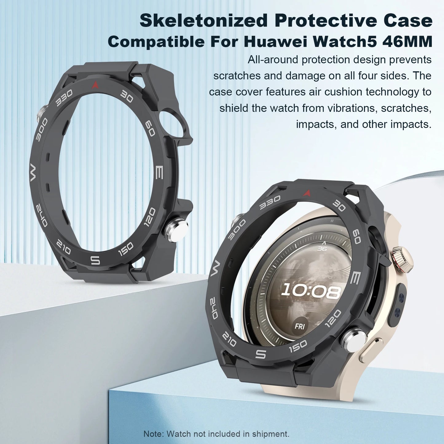 Protection Cases For Huawei Watch 5 46mm PC Cover Case Protector Shell Hard Bumper Cover Watch Accessories Protective Skin Shell Peaceful Pleasures Health and Wellness