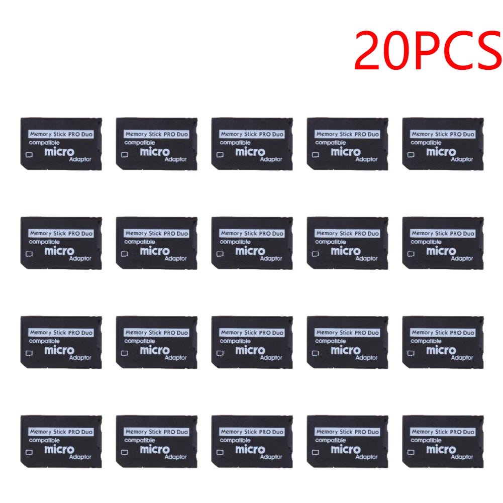 1-20PCS Mini Memory SD TF To MS Card Memory Stick Card Adapter For PSP Card Single/Dual 2 Slot Adapter For Pro Duo Plug And Play Peaceful Pleasures Health and Wellness 20PCS
