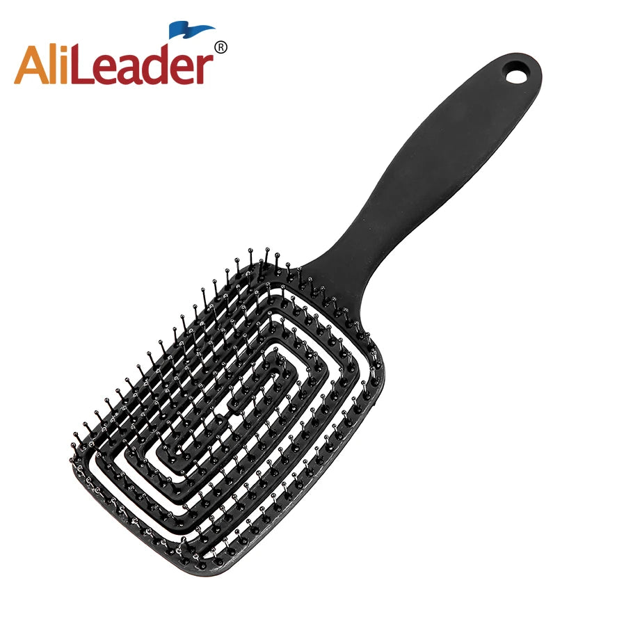 1Pcs Detangling Brush For Women Fast Blow Drying Hollowing Hair Comb Massage Scalp Styling Hairbrush For Afro 3A/4C Black Hair Peaceful Pleasures Health and Wellness