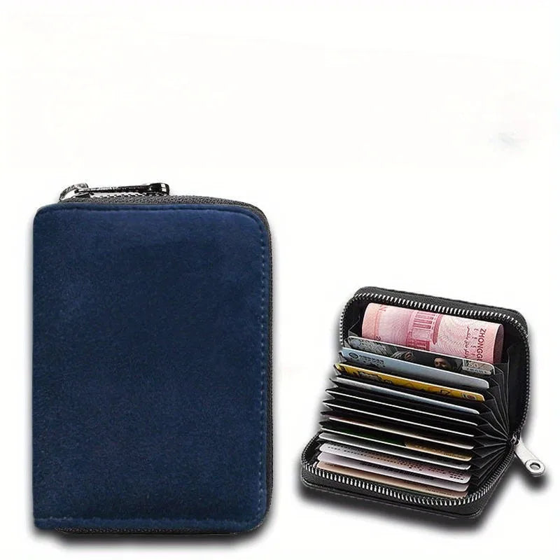 RFID Blocking Card Holder Wallet | Unisex Zipper Organizer