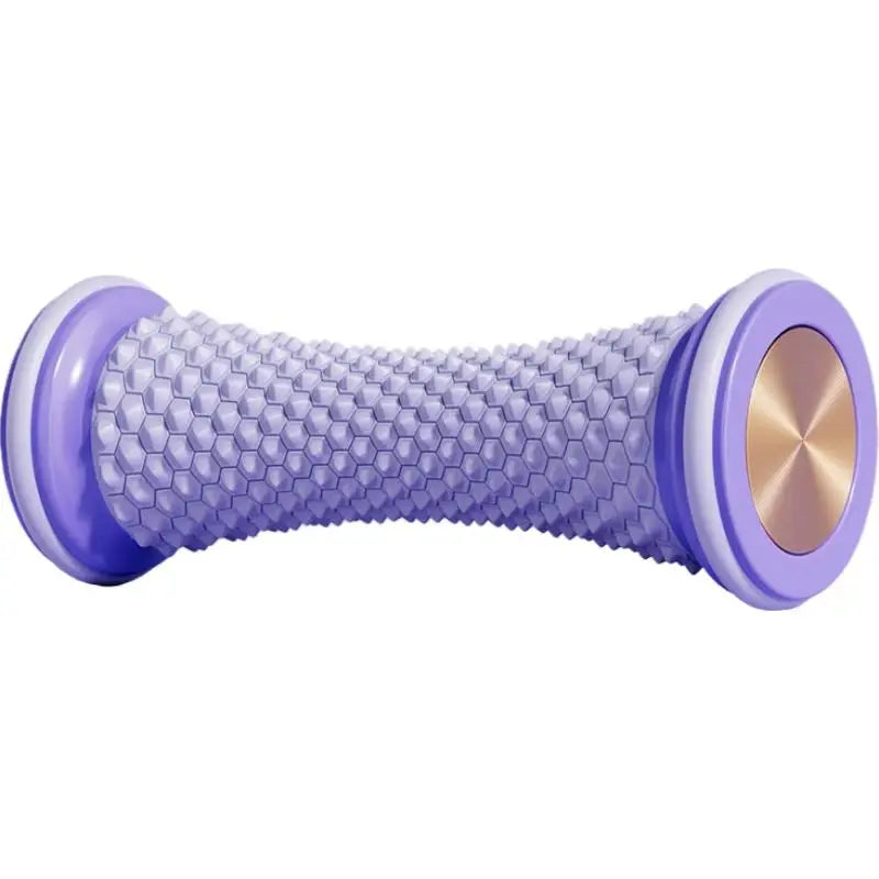 Portable Foot Massage Roller Yoga Plantar Fascia Roller Fitness Muscle Relaxation Roller Plastic Manual Leg Foot Relax Massager Peaceful Pleasures Health and Wellness Purple