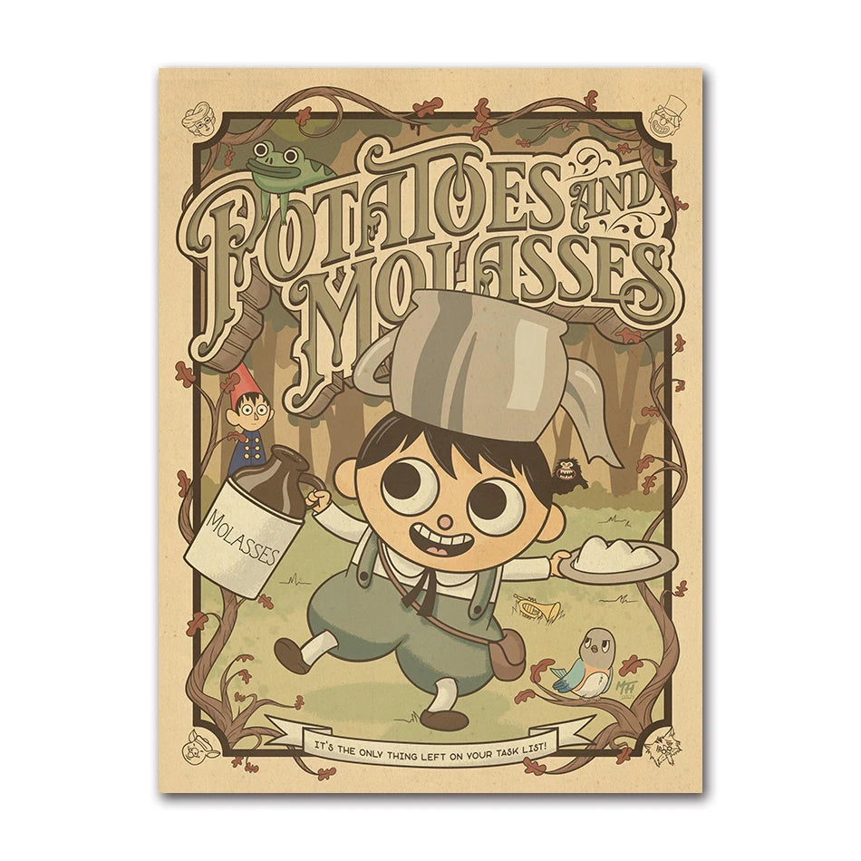 Over The Garden Wall Canvas Wall Art Print | Anime Home Decor Canvas Wall Art Peaceful Pleasures Health and Wellness 61709-02 50x70cm Unframed