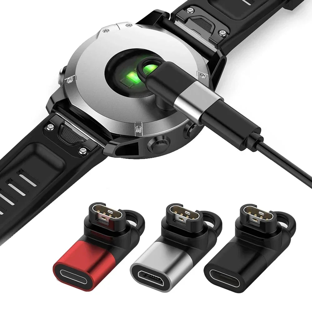 Type-C Adapter for Garmin Fenix 8 7 Instinct Forerunner Charger