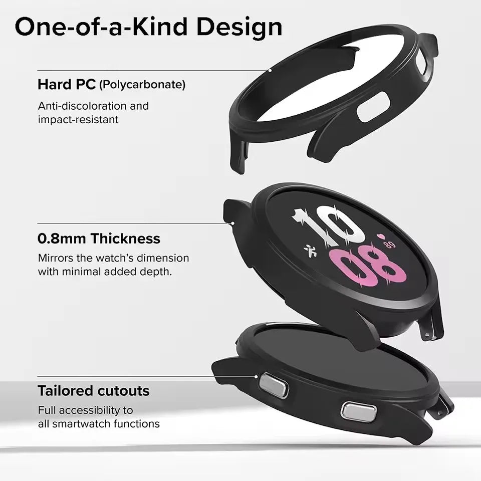 Samsung Galaxy Watch 7 Case 40mm 44mm Hard PC Bumper Cover Peaceful Pleasures Health and Wellness