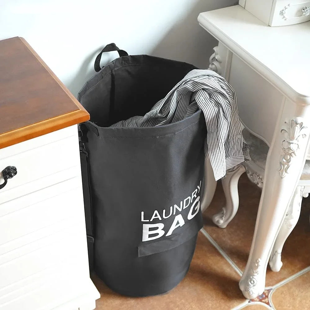 71L Laundry Backpack Bag with Straps, Pocket & Hamper