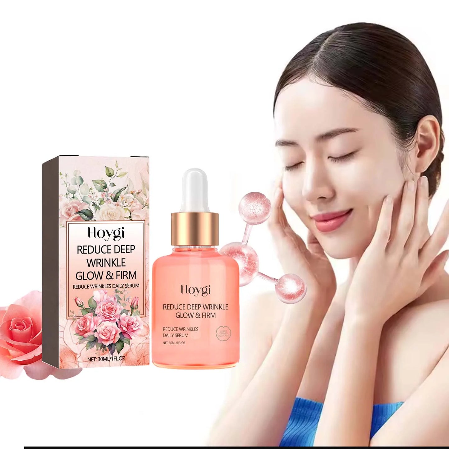 Rose Vitamin C Face Serum – Brighten, Firm & Hydrate 30ml