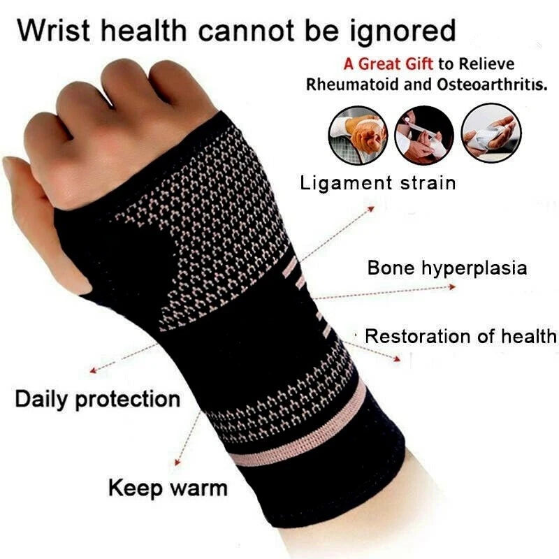 1pc Lifting Wrist Straps, Professional Wristband, Sports Compression Wrist Guard Arthritis Brace Sleeve Peaceful Pleasures Health and Wellness