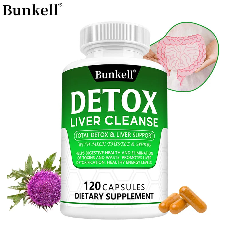Liver Detox Cleansing Capsules - Milk Thistle, Artichoke & Natural Herbs, Colon Cleansing, Fatty Liver Support for Men & Women Peaceful Pleasures Health and Wellness
