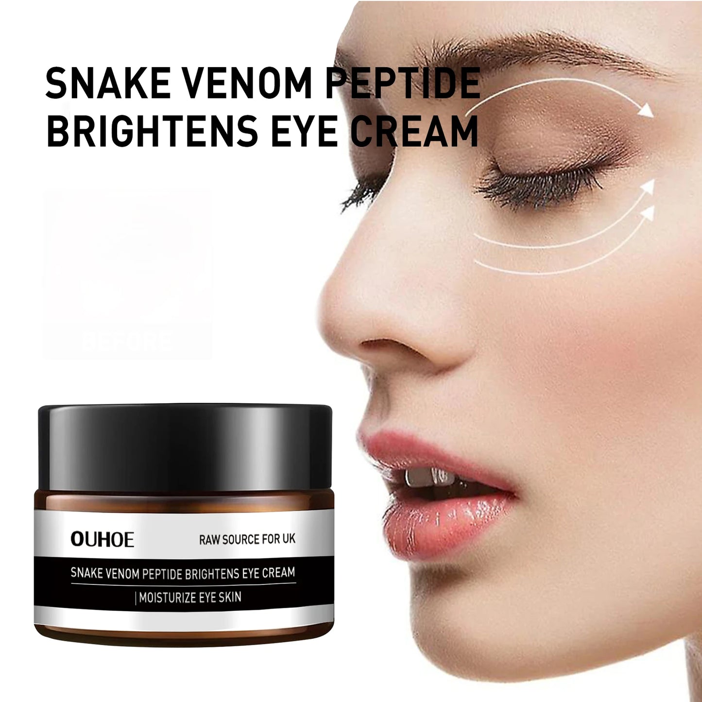 Snake Venom Peptide Eye Cream – Anti-Wrinkle Dark Circle Remover