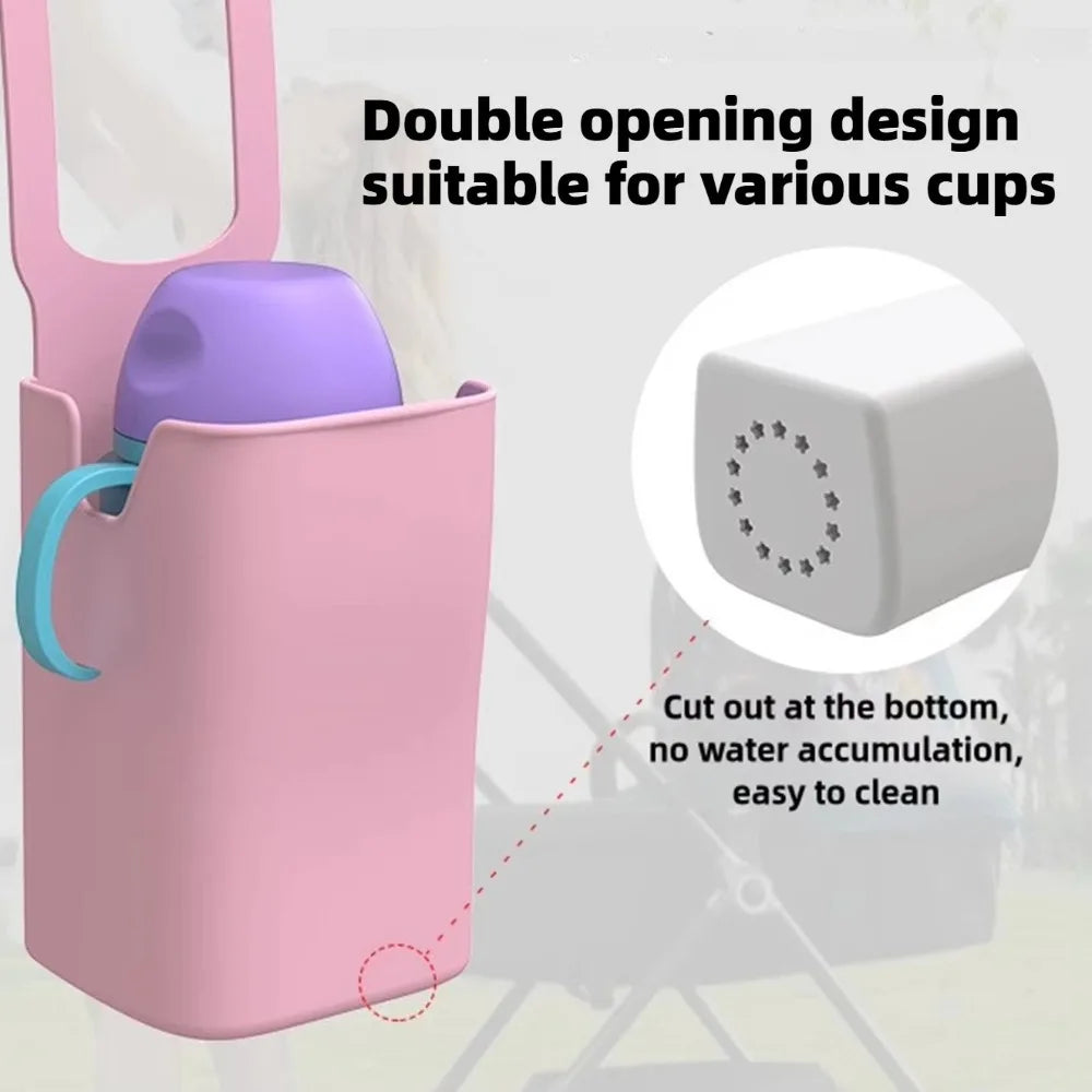 Silicone Bike Cup Holder | Portable Handlebar Storage Bag
