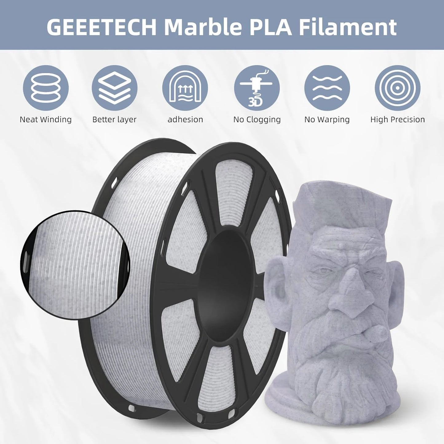 DINGSUN PETG Filament 1.75mm ±0.02mm Accuracy – FDM 3D Printer
