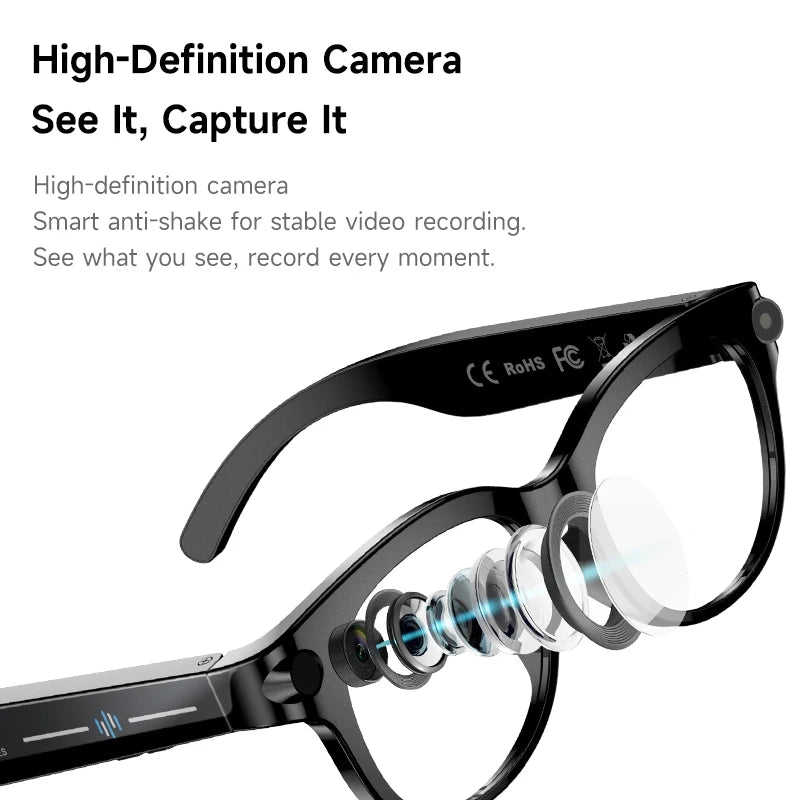 2026 AI Smart Glasses AI Translation Sunglasses Bluetooth Calling Music Player Camera Control Vedio Recording Glasses Men Women Peaceful Pleasures Health and Wellness