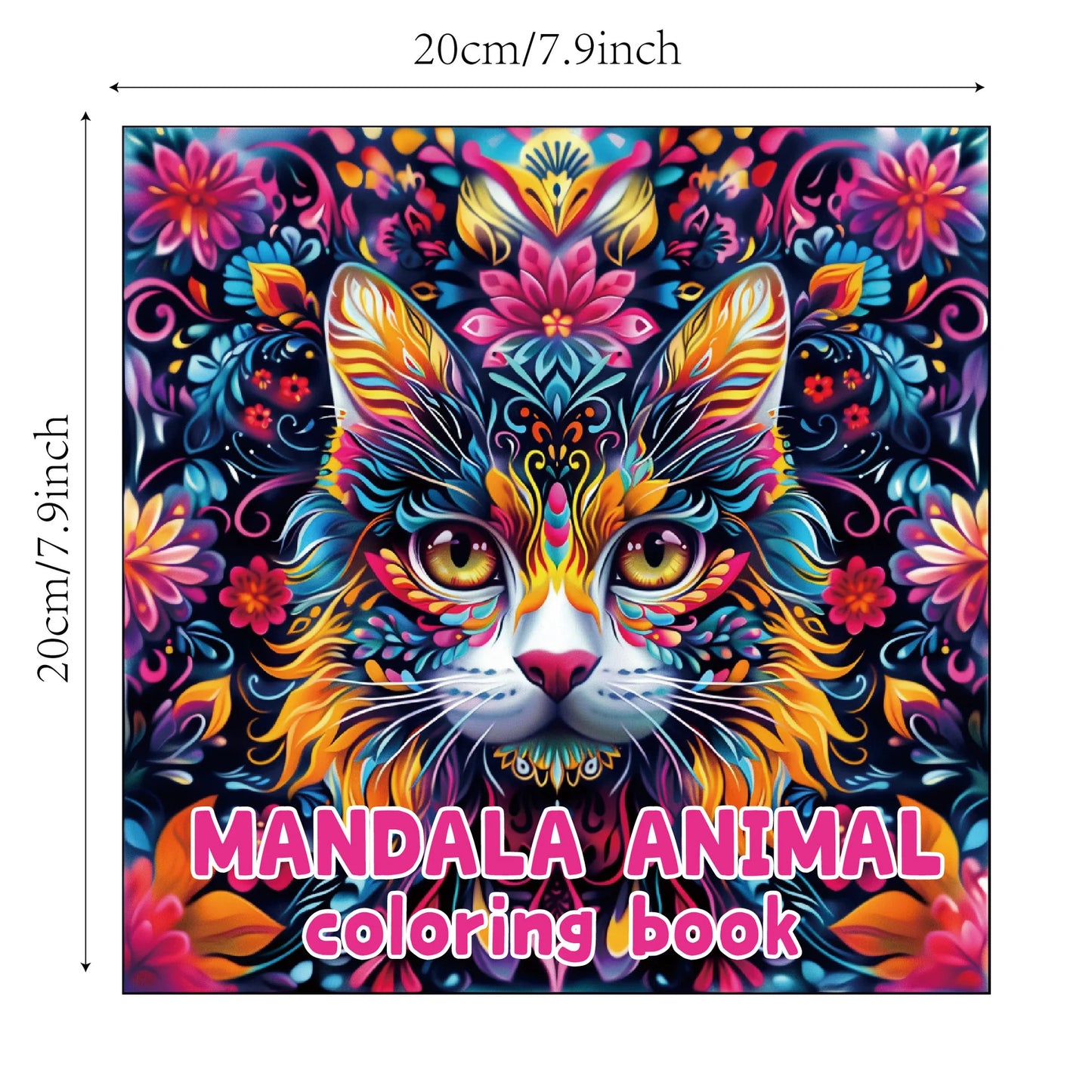 24 Mandala Animal Coloring Books Adult Graffiti Watercolor Creative