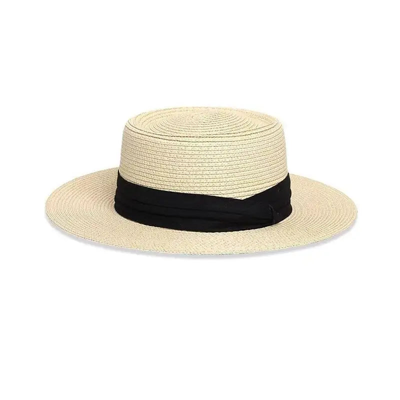 Women's Foldable Straw Sun Hat | UV Protection Beach Cap