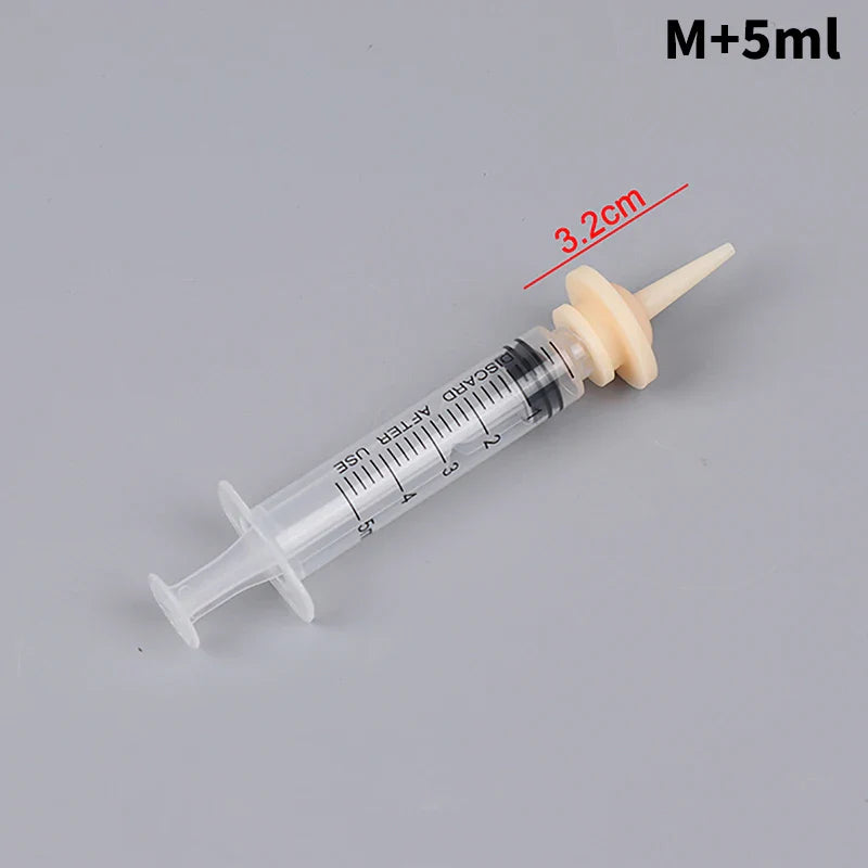 Pet Oral Syringe Feeder with Silicone Nipple | Puppy Kitten
