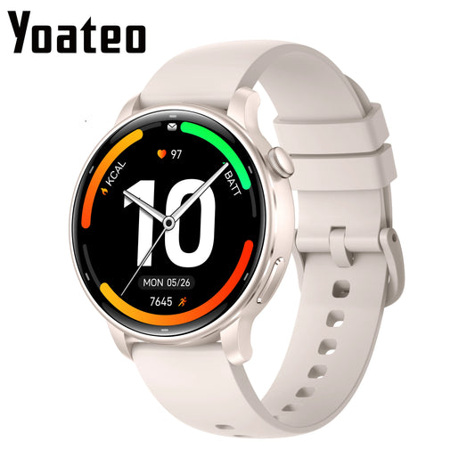 Yoateo Women's AMOLED Smartwatch – GPS, Compass, 3ATM Waterproof Women's Smartwatch Peaceful Pleasures Health and Wellness