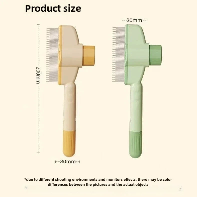 Dog Deshedding Comb – Self-Cleaning Steel Grooming Brush