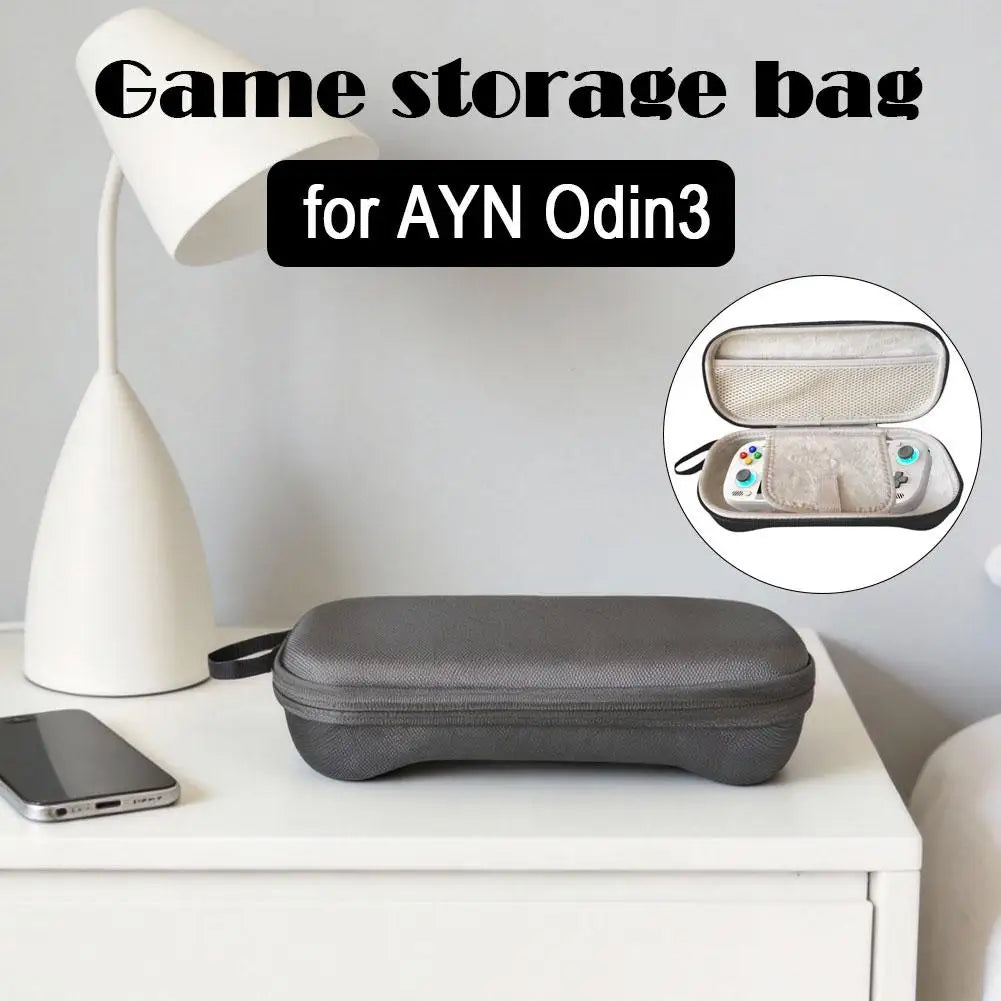 For AYN Odin 3 Gaming Console Storage Bag Pressure-Resistant Handheld Console Carry Case Protective Case Peaceful Pleasures Health and Wellness