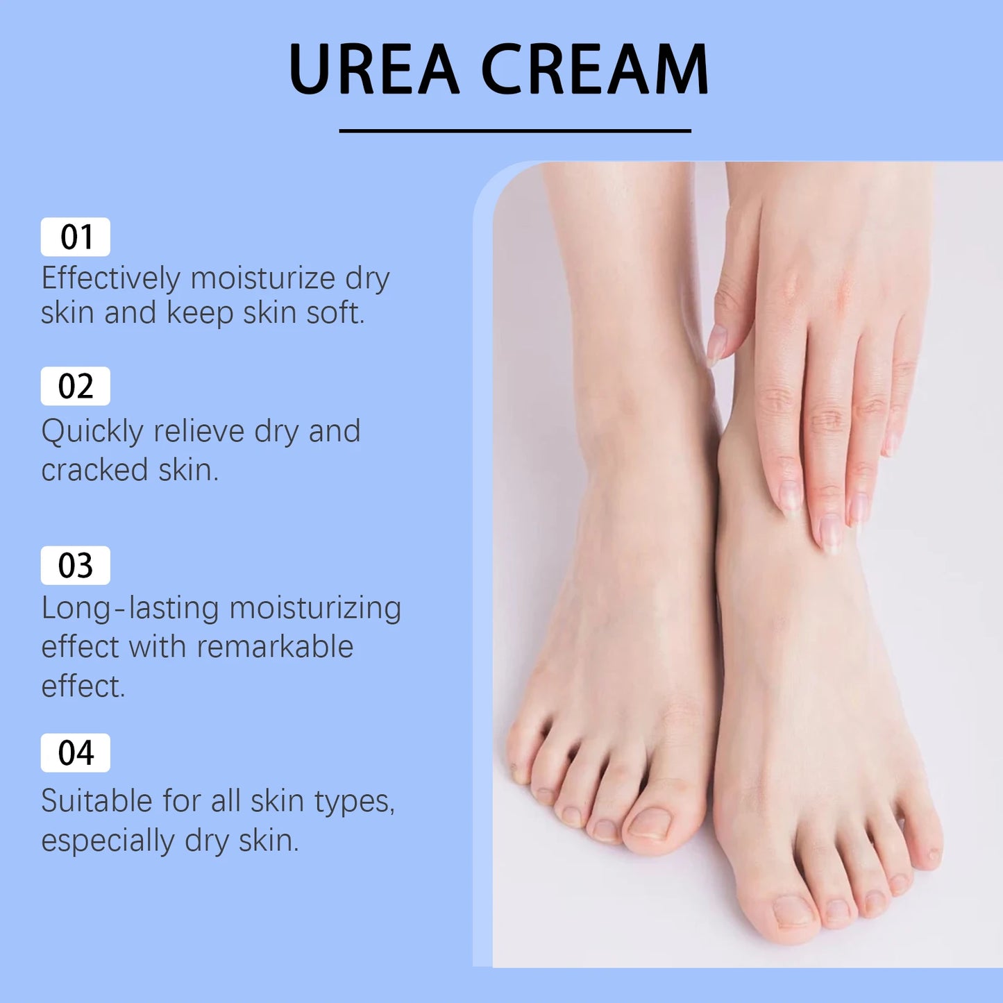 OceAura Urea Foot Cream – Dry & Cracked Heel Repair 100g