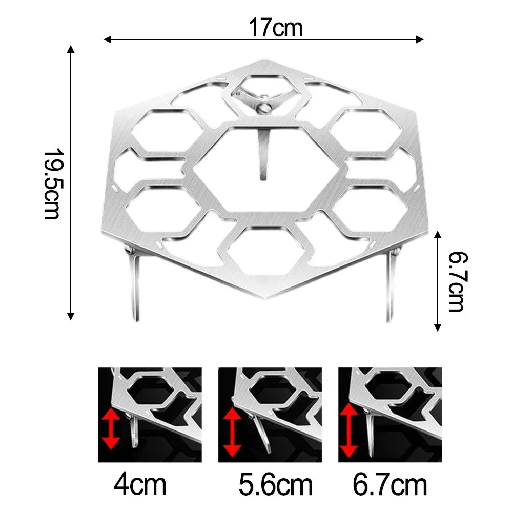 Stainless Steel Stackable Egg Steamer Rack | Multi-Hole Tray