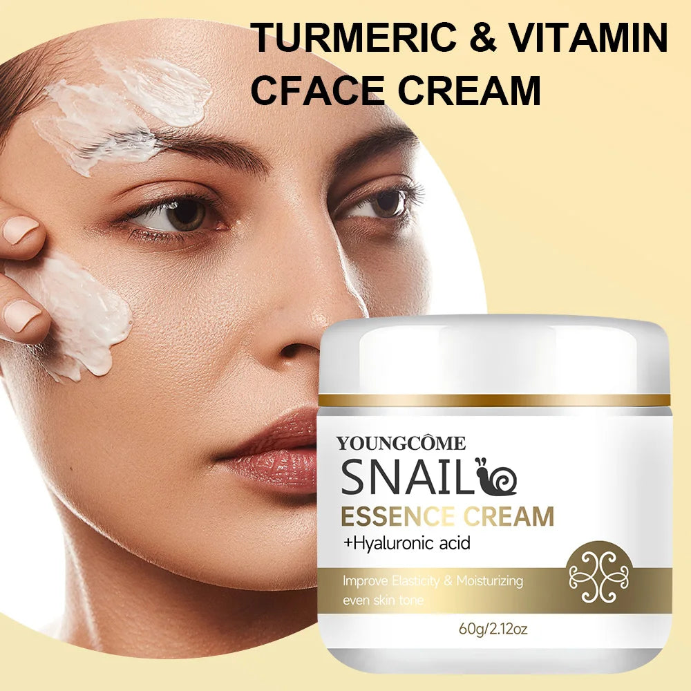 Snail essence cream with hyaluronic acid,Retinol Moisturizing Firming Lightening Repairing Smooth Skincare Whitening Creams Peaceful Pleasures Health and Wellness