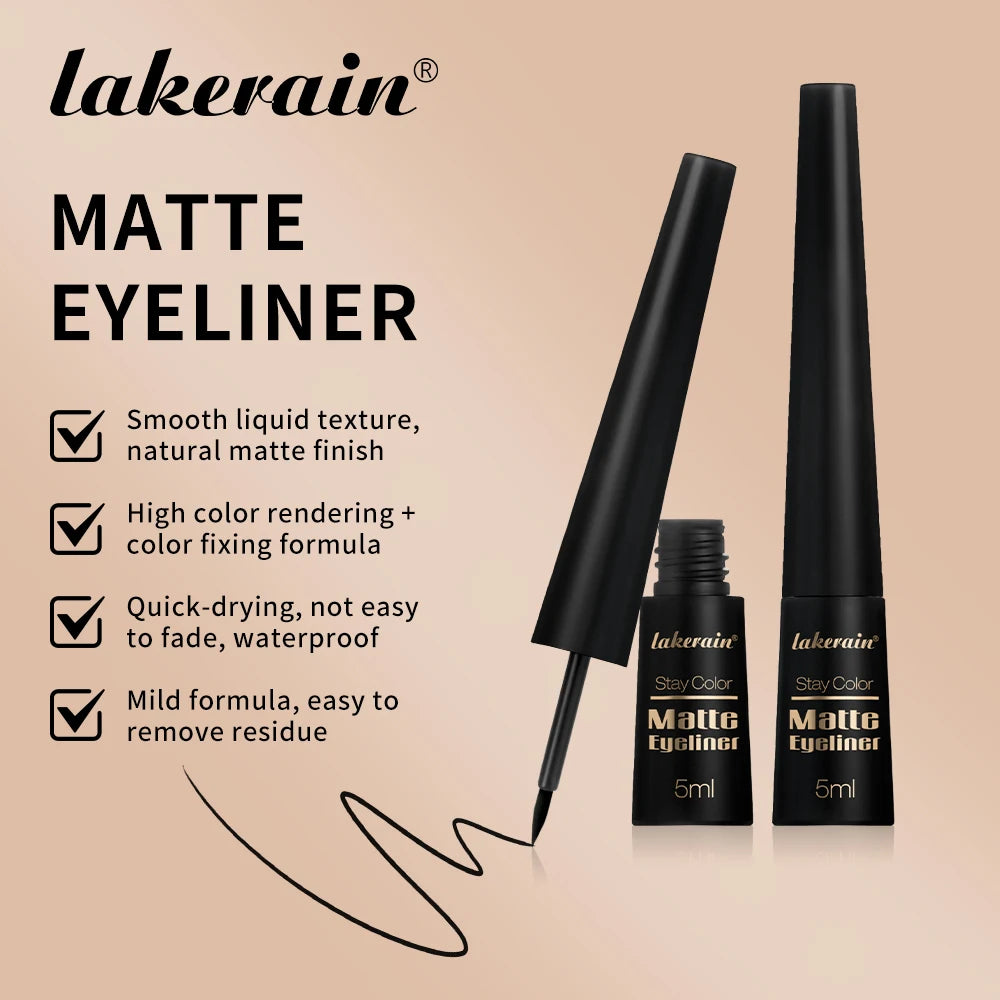 3Colors Matte Waterproof Liquid Eyeliner Pencil Sweatproof Quick Dry Easy To Wear High Pigment Brown Liquid Eyeliner Eye Makeup Peaceful Pleasures Health and Wellness