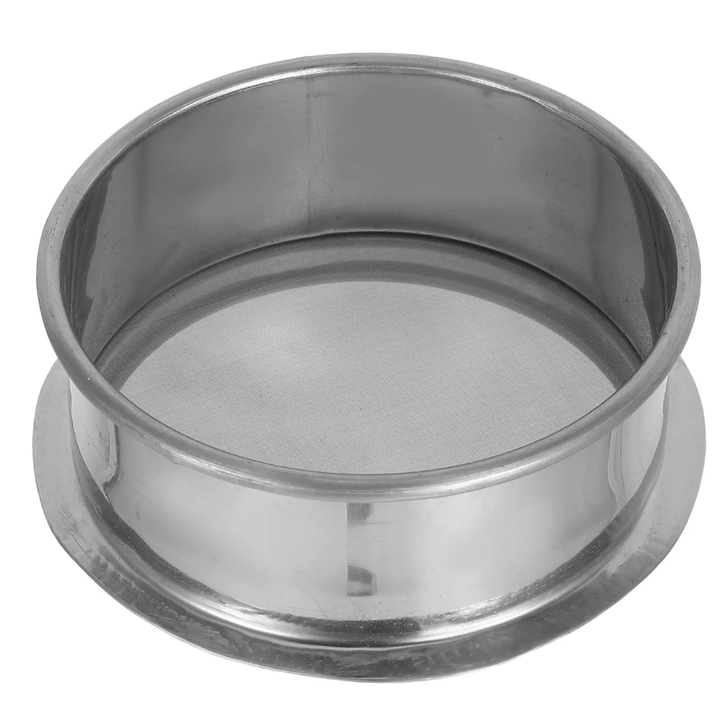 Stainless Steel Round Glaze Sieve 11Cm Portable Fine Mesh Filter Paint Strainer Ceramic Clay Pottery Tool Fine Mesh Strainer Peaceful Pleasures Health and Wellness