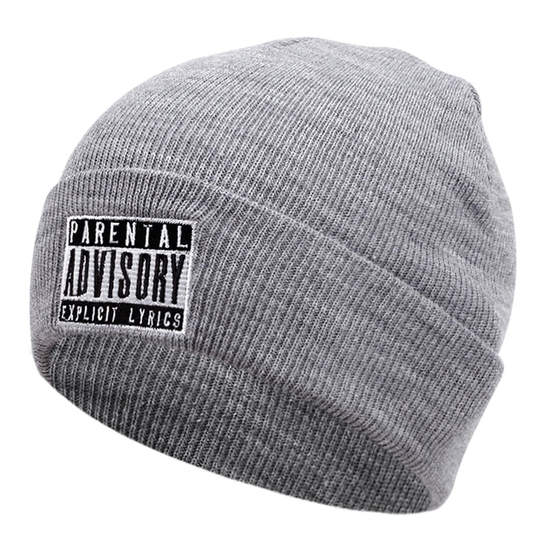 ADV Embroidery Knit Beanie Hat – Unisex Winter Skull Cap