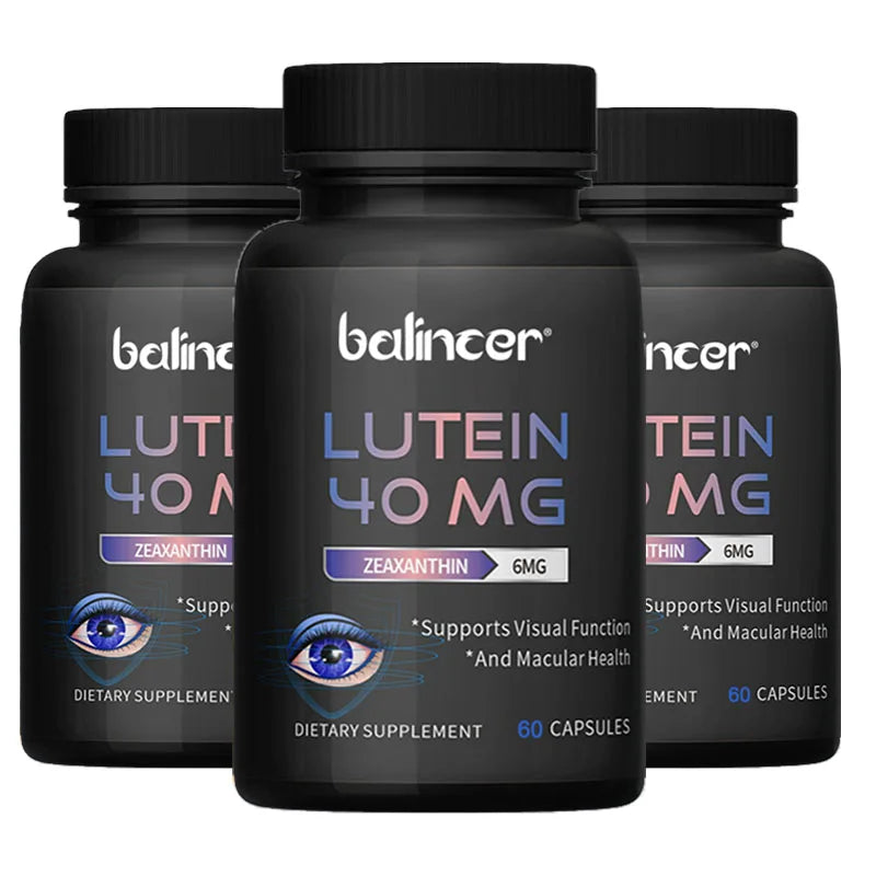 Lutein & Zeaxanthin - Eye Health Vitamins, Relieve Eye Fatigue, Protect Vision, Vision Health Dietary Supplement Peaceful Pleasures Health and Wellness 60 count-3bottle
