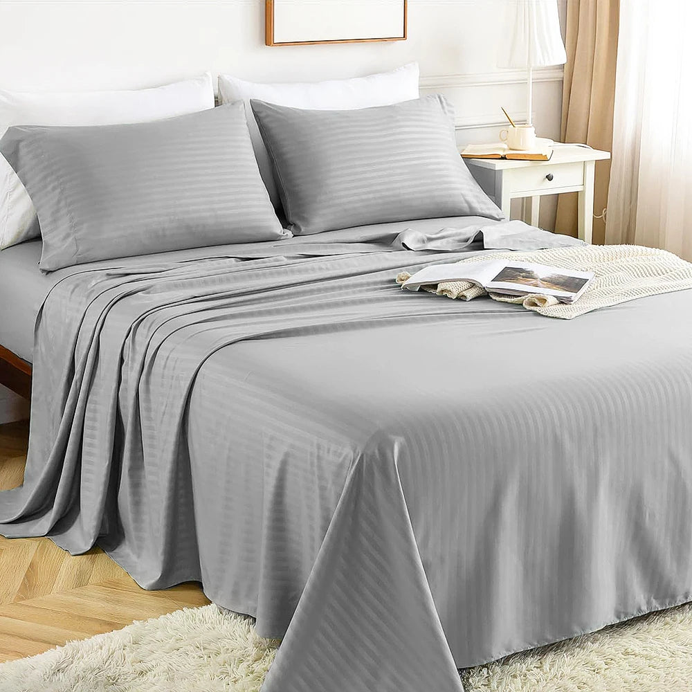 Battilo 4-Piece Luxury Bed Sheets Set | Twin Full Queen King