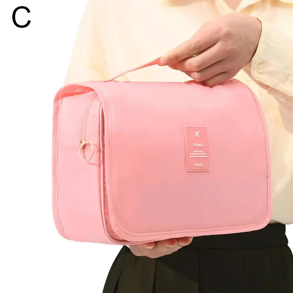 Waterproof Hanging Travel Makeup Bag & Toiletry Organizer
