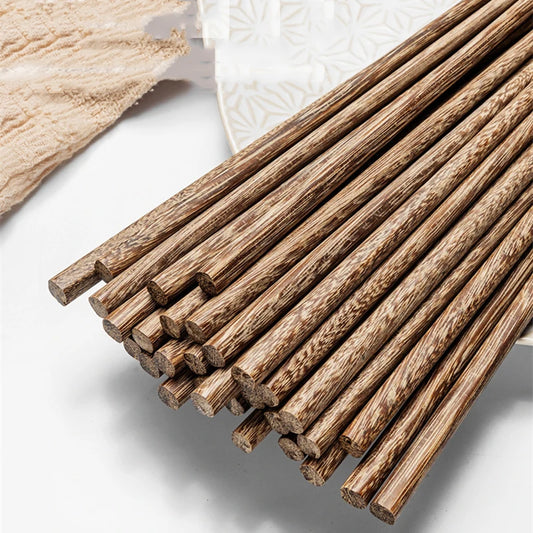5Pairs chicken wing wooden chopsticks Korean Restaurant non-wax wooden solid wood Portable Healthy Food Stick For Sushi Chopstic Peaceful Pleasures Health and Wellness 5 Pairs