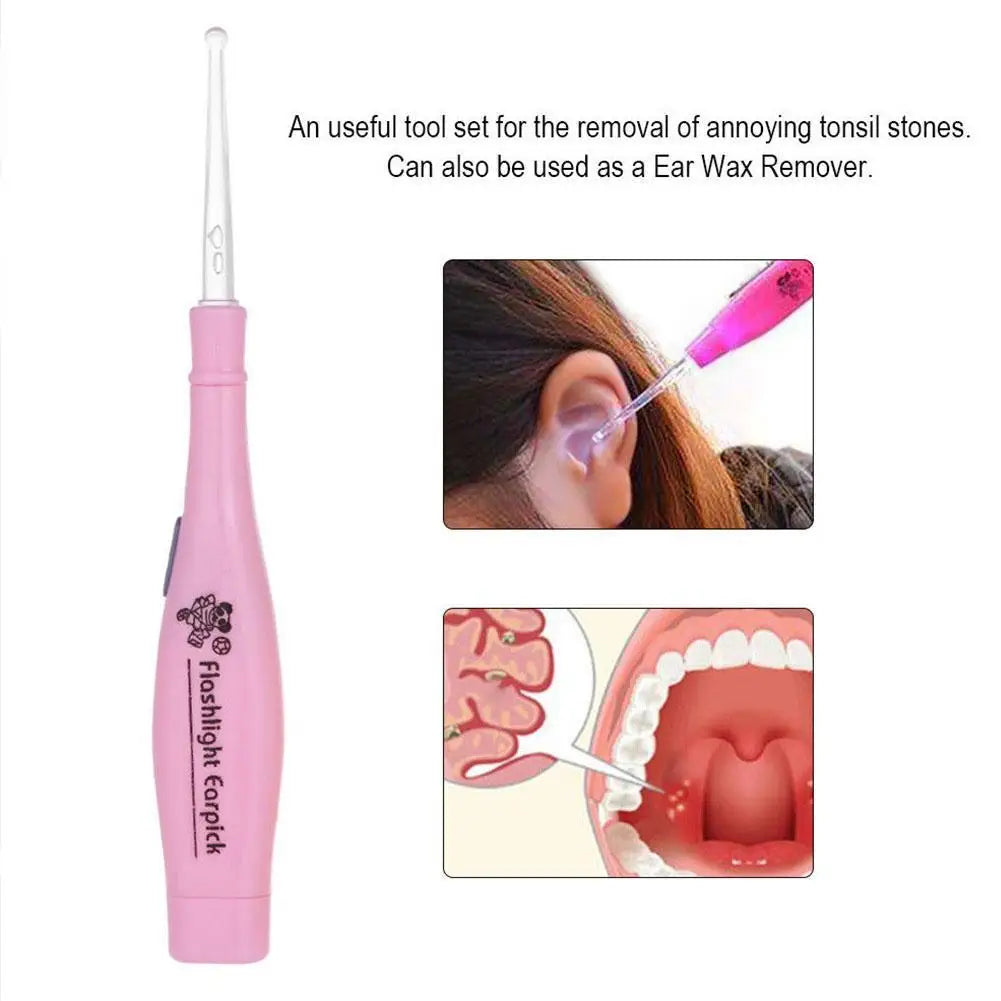 LED Ear Wax Removal Kit – Ear Pick, 3 Tips & Syringe