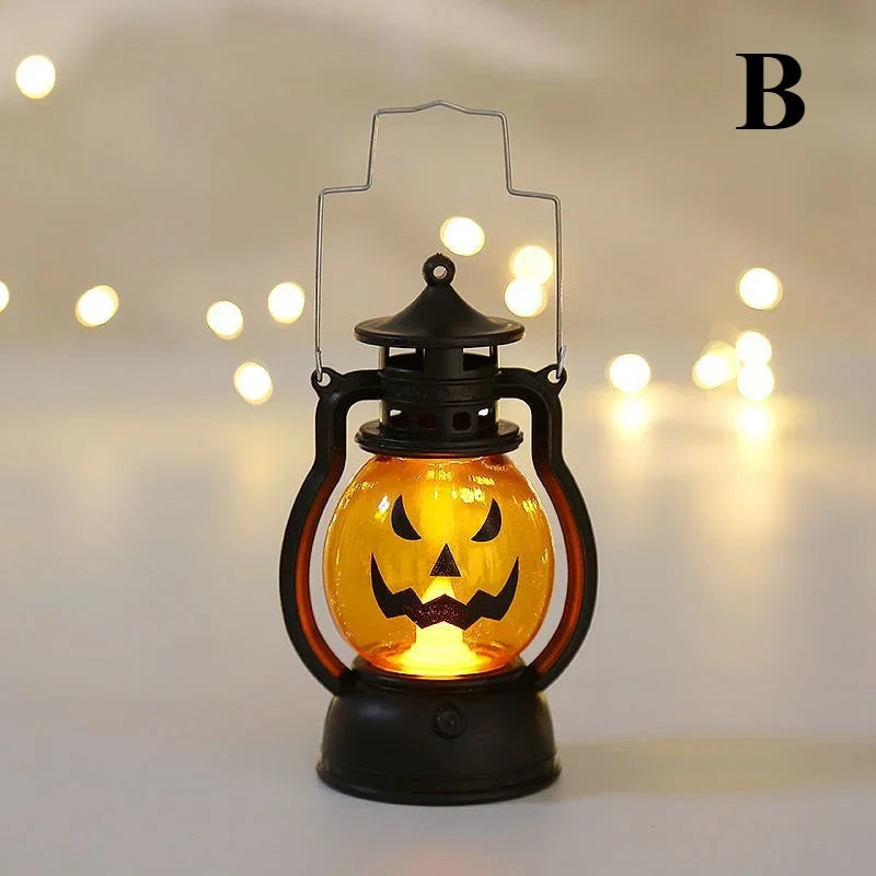 Halloween LED Pumpkin Ghost Skull Lamp – Party & Haunted House Decor