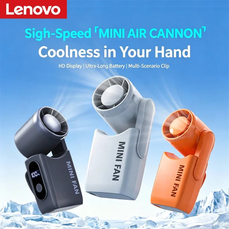 High-Speed Handheld Fan Q88 Multifunctional Waist Clip Desktop Fan 2400 mAh Large-Capacity Mini Digital Display Fan Peaceful Pleasures Health and Wellness