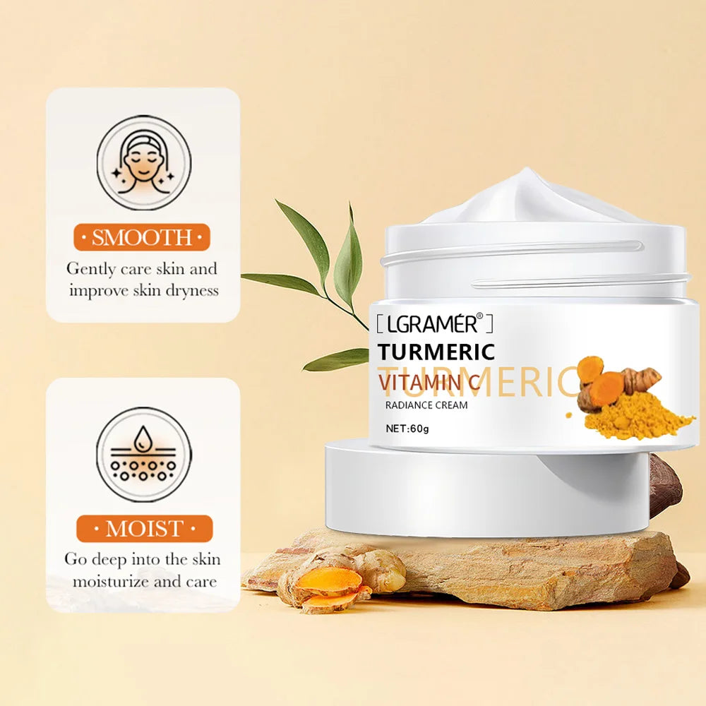 Turmeric Brightening Face & Body Cream with Collagen Peaceful Pleasures Health and Wellness