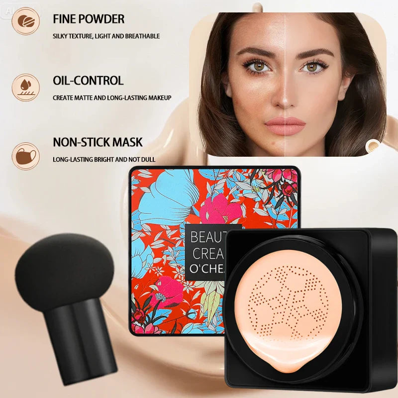 Mushroom Head Air Cushion BB Cream – Full Coverage Foundation