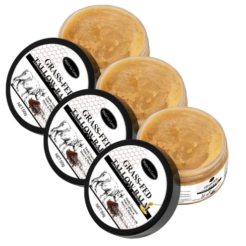 Grass-Fed Tallow Balm – Bee Venom & Caffeine Unscented Cream